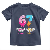 Funny 67 Six Seven Ice Cream Drip Toddler T Shirt Cool Meme 6 7 Funny Number Couple Matching Costume - Wonder Print Shop