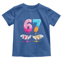 Funny 67 Six Seven Ice Cream Drip Toddler T Shirt Cool Meme 6 7 Funny Number Couple Matching Costume - Wonder Print Shop