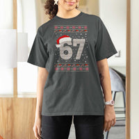 Funny Six Seven 6 7 Meme Ugly Christmas T Shirt For Women Gen Alpha Slang - Wonder Print Shop