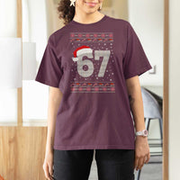 Funny Six Seven 6 7 Meme Ugly Christmas T Shirt For Women Gen Alpha Slang - Wonder Print Shop