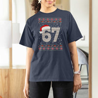 Funny Six Seven 6 7 Meme Ugly Christmas T Shirt For Women Gen Alpha Slang - Wonder Print Shop