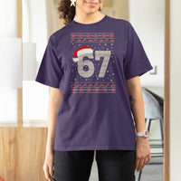 Funny Six Seven 6 7 Meme Ugly Christmas T Shirt For Women Gen Alpha Slang - Wonder Print Shop