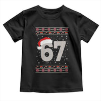 Funny Six Seven 6 7 Meme Ugly Christmas Toddler T Shirt Gen Alpha Slang - Wonder Print Shop