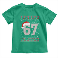 Funny Six Seven 6 7 Meme Ugly Christmas Toddler T Shirt Gen Alpha Slang - Wonder Print Shop