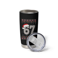 Funny Six Seven 6 7 Meme Ugly Christmas Tumbler Cup Gen Alpha Slang - Wonder Print Shop