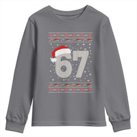 Funny Six Seven 6 7 Meme Ugly Christmas Youth Sweatshirt Gen Alpha Slang - Wonder Print Shop