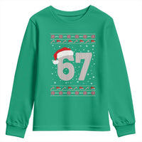 Funny Six Seven 6 7 Meme Ugly Christmas Youth Sweatshirt Gen Alpha Slang - Wonder Print Shop