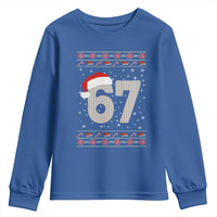 Funny Six Seven 6 7 Meme Ugly Christmas Youth Sweatshirt Gen Alpha Slang - Wonder Print Shop