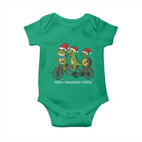 Subtle FDT Christmas Baby Onesie Frog Dinosaur Turtle Political Satire - Wonder Print Shop
