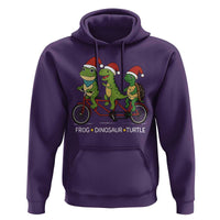 Subtle FDT Christmas Hoodie Frog Dinosaur Turtle Political Satire - Wonder Print Shop