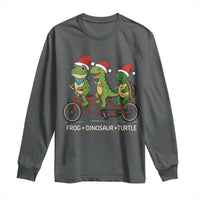Subtle FDT Christmas Long Sleeve Shirt Frog Dinosaur Turtle Political Satire - Wonder Print Shop