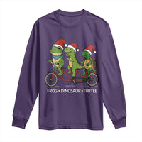 Subtle FDT Christmas Long Sleeve Shirt Frog Dinosaur Turtle Political Satire - Wonder Print Shop