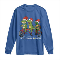 Subtle FDT Christmas Long Sleeve Shirt Frog Dinosaur Turtle Political Satire - Wonder Print Shop