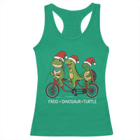 Subtle FDT Christmas Racerback Tank Top Frog Dinosaur Turtle Political Satire - Wonder Print Shop