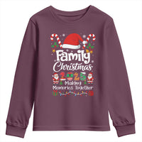 Family Christmas 2025 Youth Sweatshirt Matching Xmas Squad Santa - Wonder Print Shop