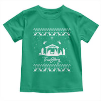 Nativity Scene Christmas Toddler T Shirt Christian True Story Jesus Birth Ugly Xmas - Wonder Print Shop