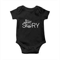 Christian True Story Baby Onesie Nativity Scene Christmas Faith Cross Jesus Birth - Wonder Print Shop