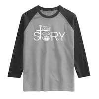 Christian True Story Raglan Shirt Nativity Scene Christmas Faith Cross Jesus Birth - Wonder Print Shop