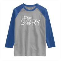 Christian True Story Raglan Shirt Nativity Scene Christmas Faith Cross Jesus Birth - Wonder Print Shop