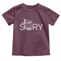 Christian True Story Toddler T Shirt Nativity Scene Christmas Faith Cross Jesus Birth - Wonder Print Shop