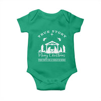 True Story Merry Christmas Baby Onesie Christian Xmas True Story Jesus Birth - Wonder Print Shop