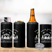 True Story Merry Christmas 4 in 1 Can Cooler Tumbler Christian Xmas True Story Jesus Birth - Wonder Print Shop