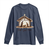 Nativity Scene Long Sleeve Shirt Christian Christmas Jesus Best Gift Ever - Wonder Print Shop