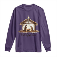 Nativity Scene Long Sleeve Shirt Christian Christmas Jesus Best Gift Ever - Wonder Print Shop
