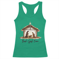 Nativity Scene Racerback Tank Top Christian Christmas Jesus Best Gift Ever - Wonder Print Shop