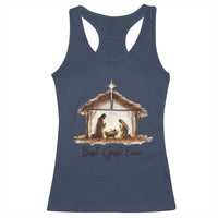 Nativity Scene Racerback Tank Top Christian Christmas Jesus Best Gift Ever - Wonder Print Shop