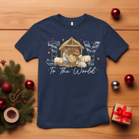 Nativity Scene T Shirt Christian Christmas Jesus Joy To The World - Wonder Print Shop