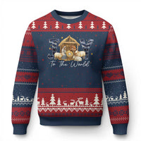 Nativity Scene Ugly Christmas Sweater Christian Xmas Jesus Joy To The World - Wonder Print Shop