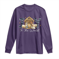 Nativity Scene Long Sleeve Shirt Christian Christmas Jesus Joy To The World - Wonder Print Shop