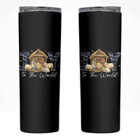 Nativity Scene Skinny Tumbler Christian Christmas Jesus Joy To The World - Wonder Print Shop