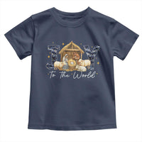 Nativity Scene Toddler T Shirt Christian Christmas Jesus Joy To The World - Wonder Print Shop