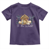 Nativity Scene Toddler T Shirt Christian Christmas Jesus Joy To The World - Wonder Print Shop