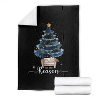 Nativity Scene Throw Blanket Jesus Reason Tis The Season Christian Christmas Tree - Wonder Print Shop