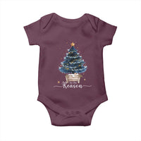Nativity Scene Baby Onesie Jesus Reason Tis The Season Christian Christmas Tree - Wonder Print Shop
