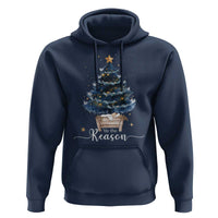 Nativity Scene Hoodie Jesus Reason Tis The Season Christian Christmas Tree - Wonder Print Shop