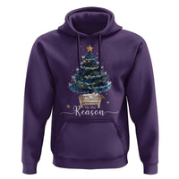 Nativity Scene Hoodie Jesus Reason Tis The Season Christian Christmas Tree - Wonder Print Shop