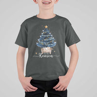 Nativity Scene T Shirt For Kid Jesus Reason Tis The Season Christian Christmas Tree - Wonder Print Shop