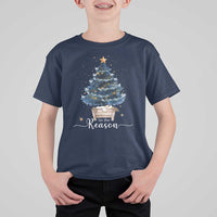 Nativity Scene T Shirt For Kid Jesus Reason Tis The Season Christian Christmas Tree - Wonder Print Shop