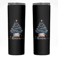 Nativity Scene Skinny Tumbler Jesus Reason Tis The Season Christian Christmas Tree - Wonder Print Shop
