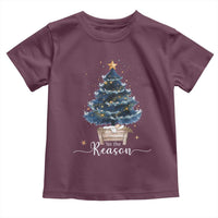 Nativity Scene Toddler T Shirt Jesus Reason Tis The Season Christian Christmas Tree - Wonder Print Shop