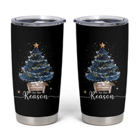 Nativity Scene Tumbler Cup Jesus Reason Tis The Season Christian Christmas Tree - Wonder Print Shop