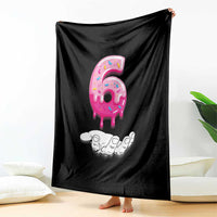 Funny 67 Six Seven Meme Couple Matching Throw Blanket Number 6 Baseball Ice Cream Drip - Wonder Print Shop