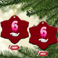 Funny 67 Six Seven Meme Couple Matching Ceramic Ornament Number 6 Baseball Ice Cream Drip - Wonder Print Shop