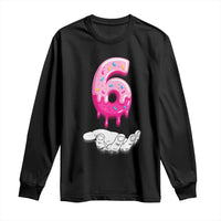 Funny 67 Six Seven Meme Couple Matching Long Sleeve Shirt Number 6 Baseball Ice Cream Drip - Wonder Print Shop