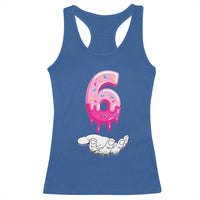 Funny 67 Six Seven Meme Couple Matching Racerback Tank Top Number 6 Baseball Ice Cream Drip - Wonder Print Shop