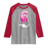 Funny 67 Six Seven Meme Couple Matching Raglan Shirt Number 6 Baseball Ice Cream Drip - Wonder Print Shop